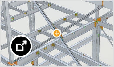 Structural steel model markups in Autodesk Docs