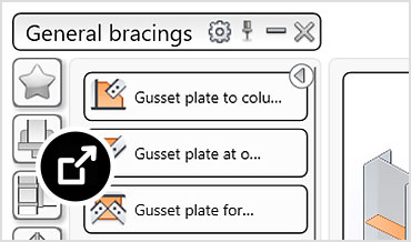 General bracings tool in Advance Steel