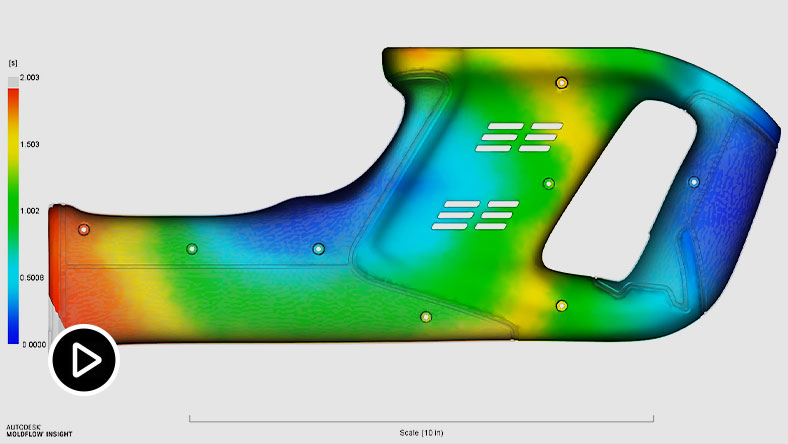 Video: Moldflow helps identify and fix many common problems early in the plastic product design process