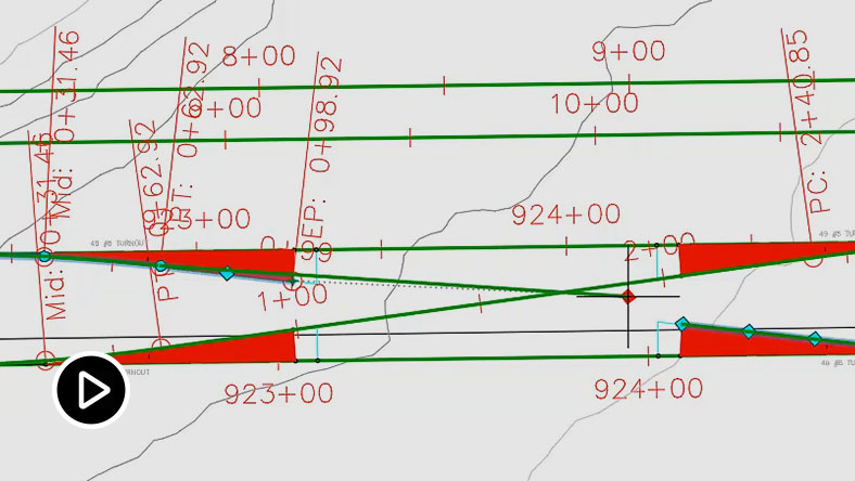 Video: Use tools in Civil 3D and the AEC Collection for detailed design and documentation of rail track networks 